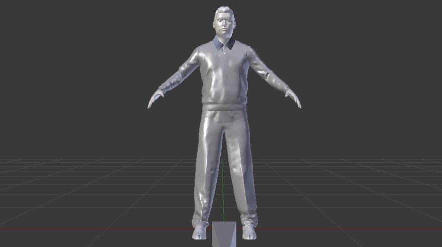 Male in Casual Clothes 02 Low-poly 3D model_12
