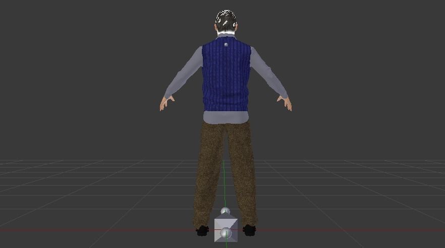 Male in Casual Clothes 02 Low-poly 3D model_6