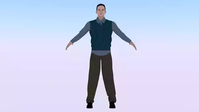 Male in Casual Clothes 04