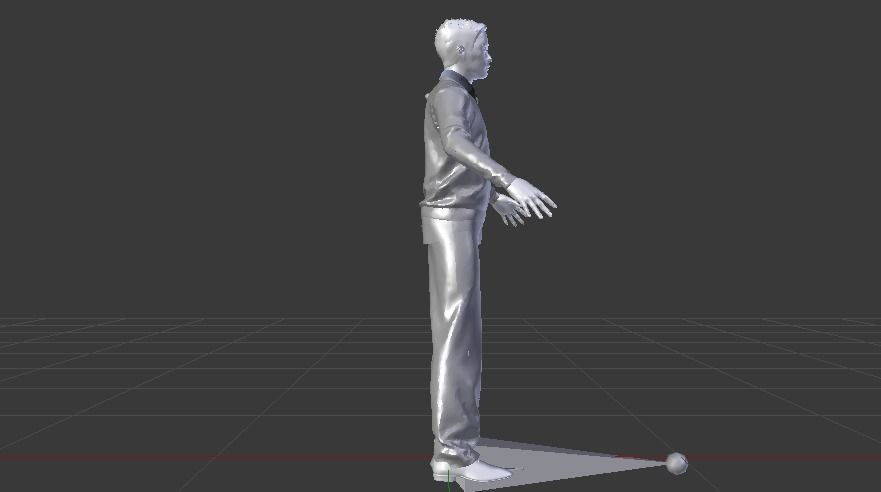 Male in Casual Clothes 04 Low-poly 3D model_13