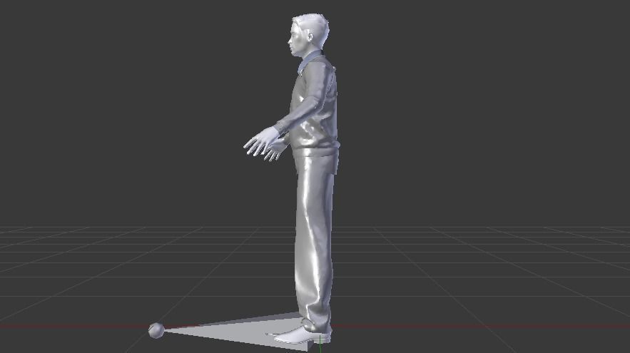 Male in Casual Clothes 04 Low-poly 3D model_15