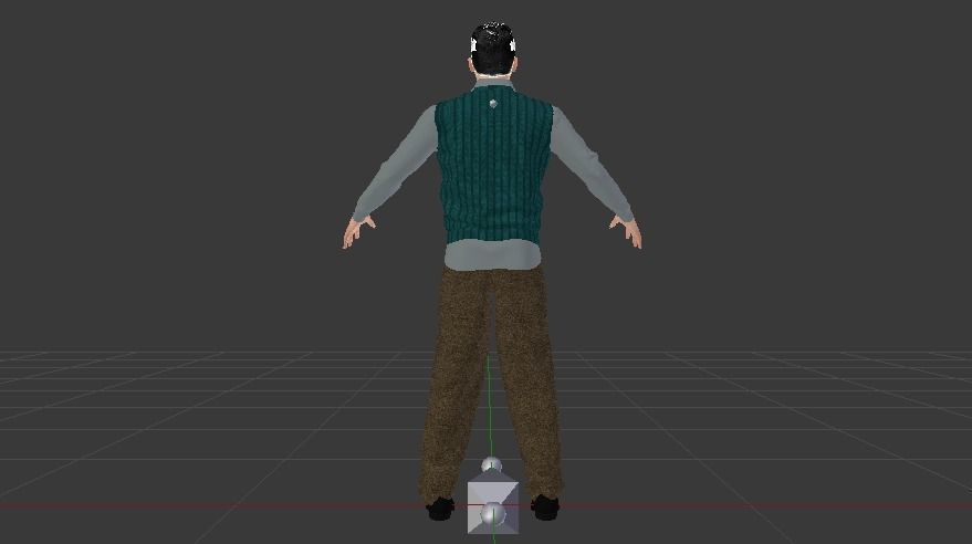 Male in Casual Clothes 04 Low-poly 3D model_6