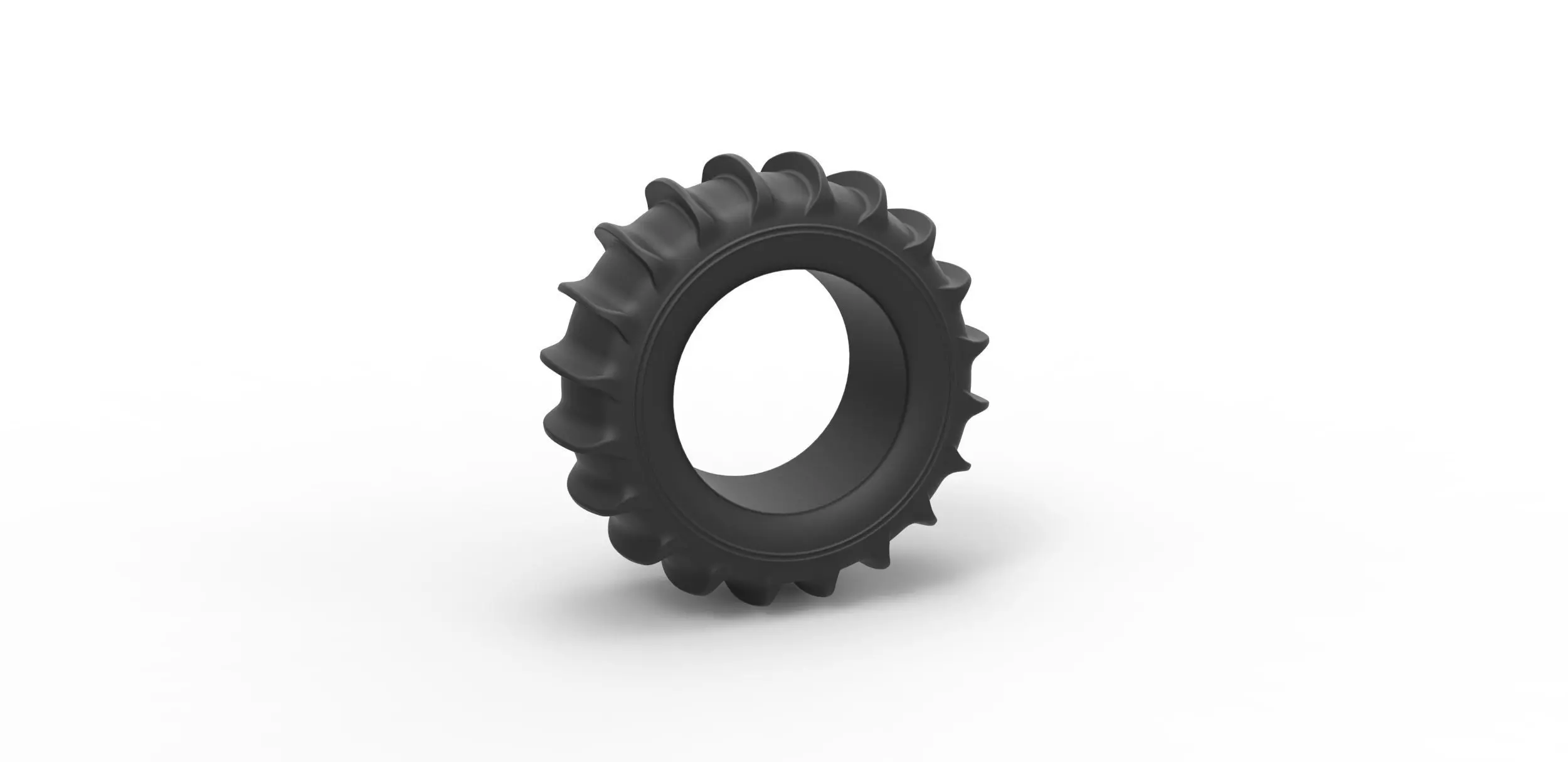 Dune buggy rear tire Scale 1 to 10 3D print model