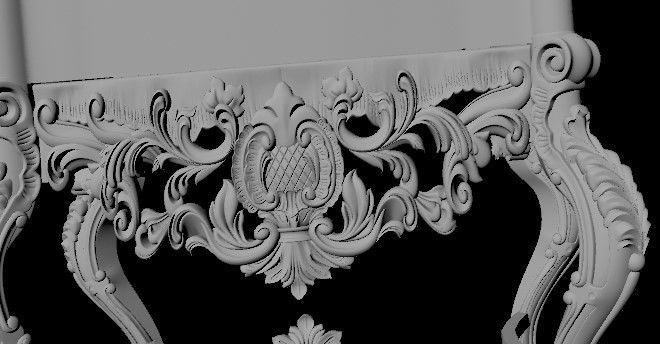 bedside table 3D model_5