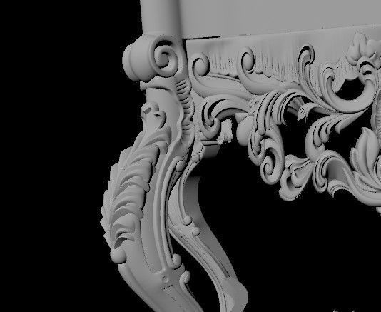 bedside table 3D model_4