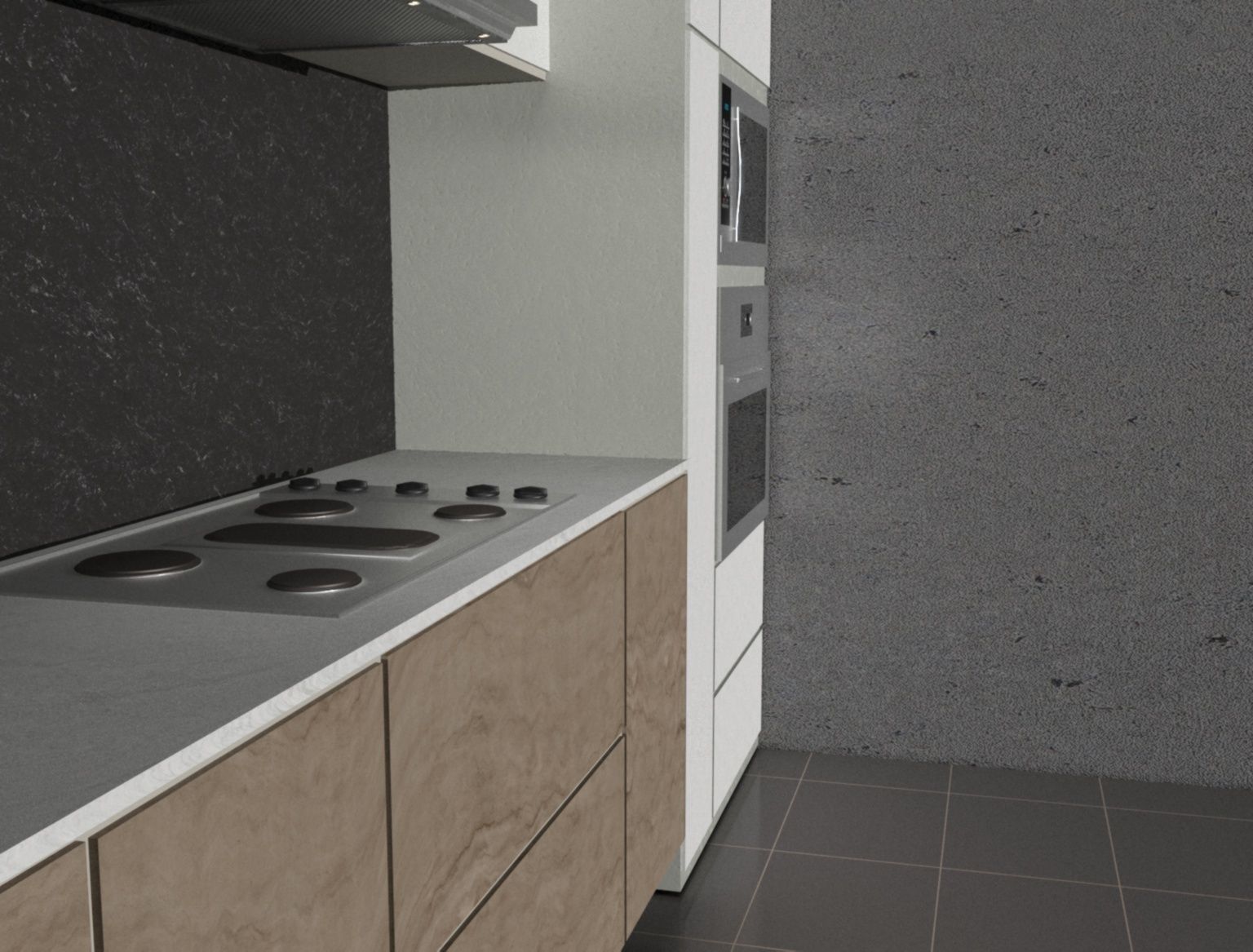 Modern Kitchen 3D model_5