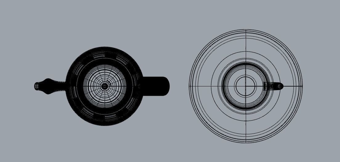 Teapot  And Tea Cup Model 3D model_4