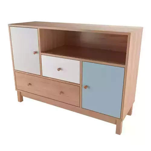 Chest of 4 drawers 3D model