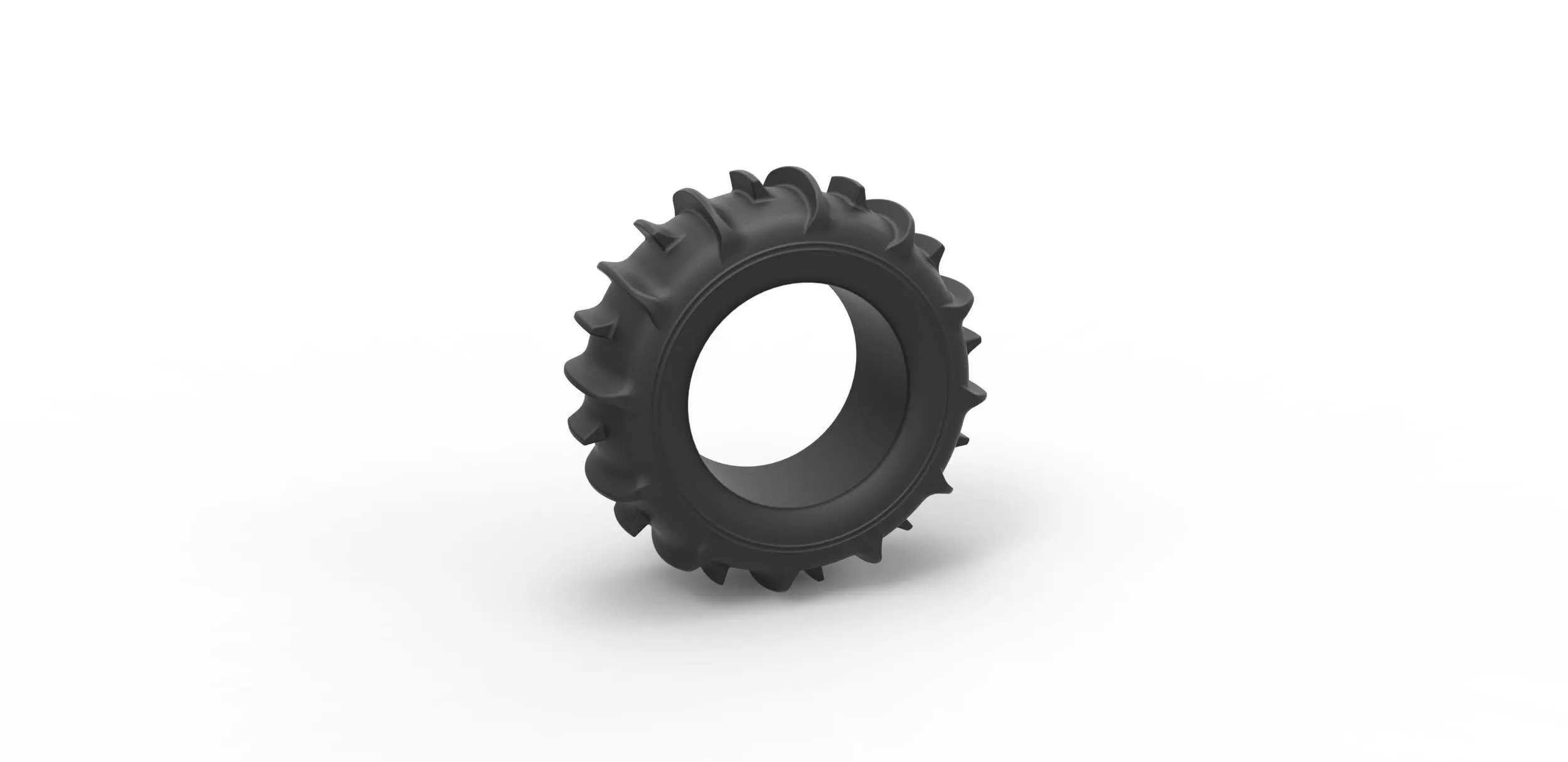 Dune buggy rear tire 2 Scale 1 to 10 3D print model