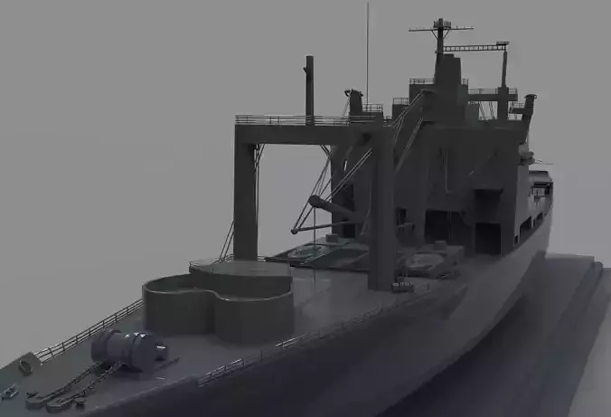USS CHARLESTON LKA 113 3D print model