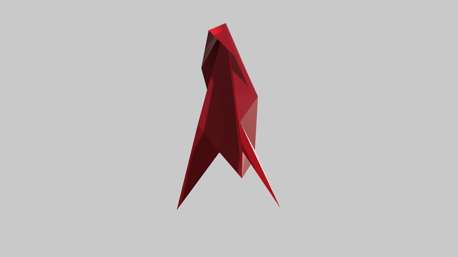Money Heist  origami BIRD Low poly 3D model Low-poly 3D model_12