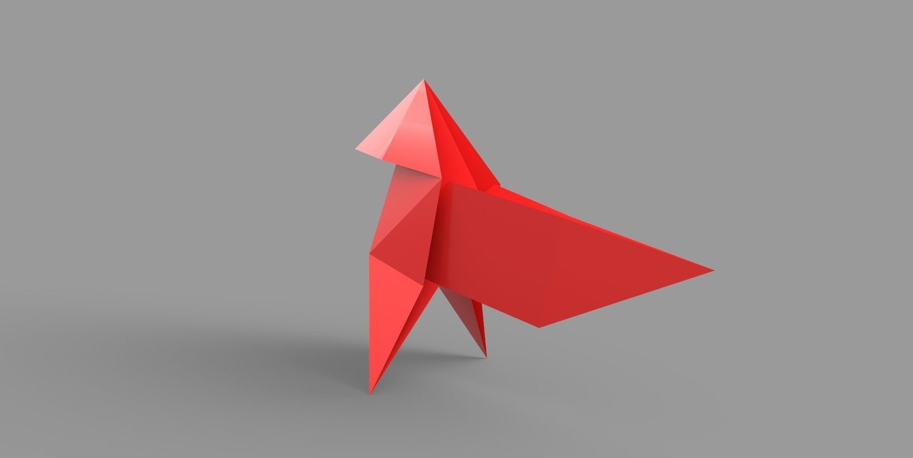 Money Heist  origami BIRD Low poly 3D model Low-poly 3D model_15