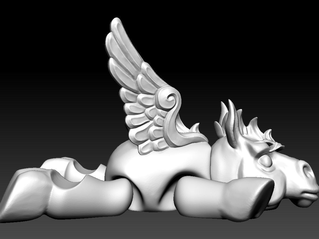 ARTICULATED PEGASUS - FLEXIBLE PEGASUS PHONE HOLDER 3D print model_13