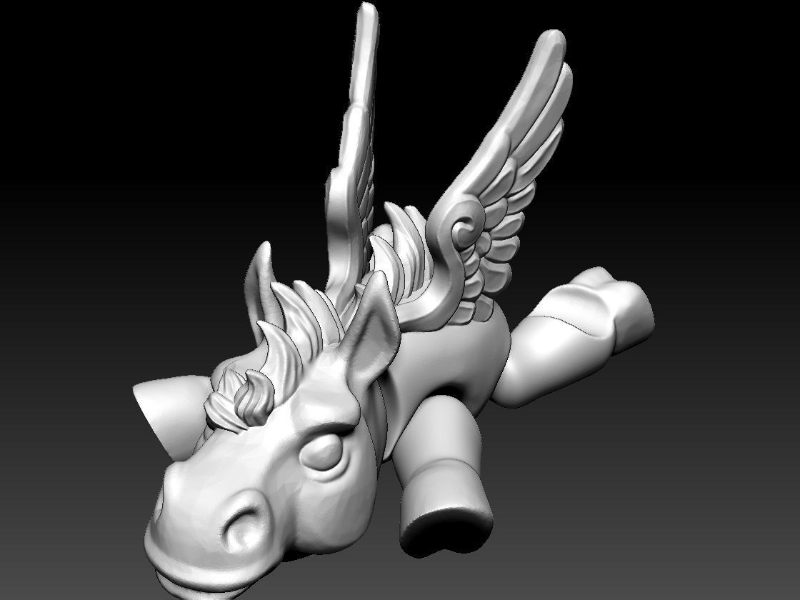 ARTICULATED PEGASUS - FLEXIBLE PEGASUS PHONE HOLDER 3D print model_9