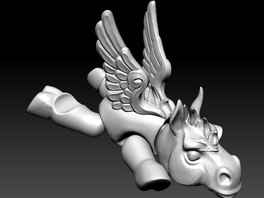 ARTICULATED PEGASUS - FLEXIBLE PEGASUS PHONE HOLDER 3D print model_14