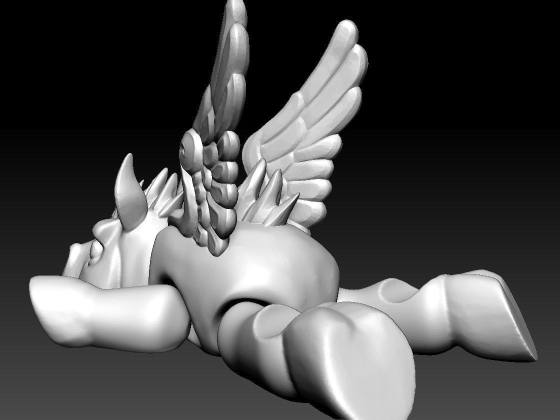 ARTICULATED PEGASUS - FLEXIBLE PEGASUS PHONE HOLDER 3D print model_11