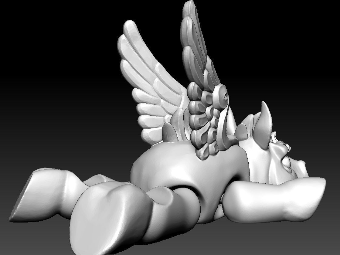 ARTICULATED PEGASUS - FLEXIBLE PEGASUS PHONE HOLDER 3D print model_12