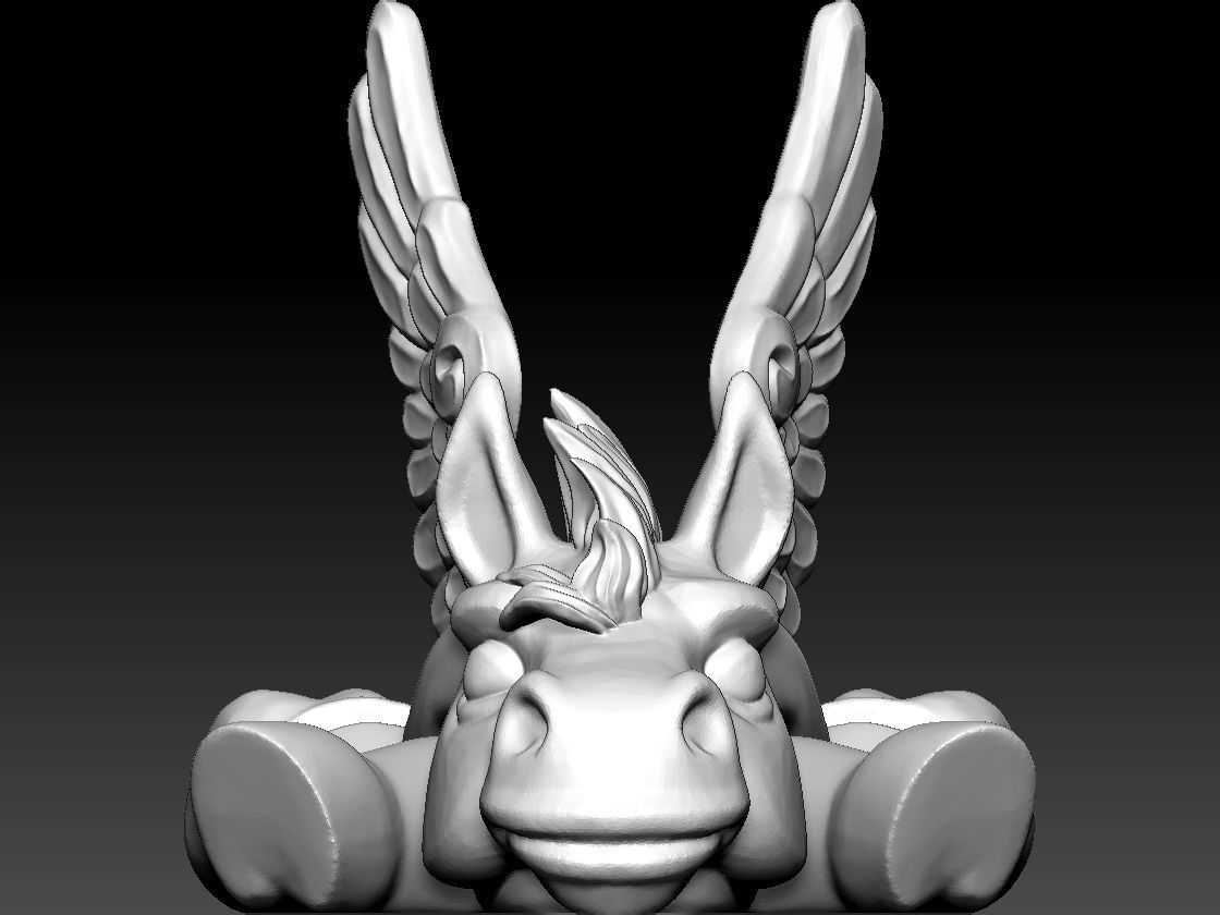 ARTICULATED PEGASUS - FLEXIBLE PEGASUS PHONE HOLDER 3D print model_8