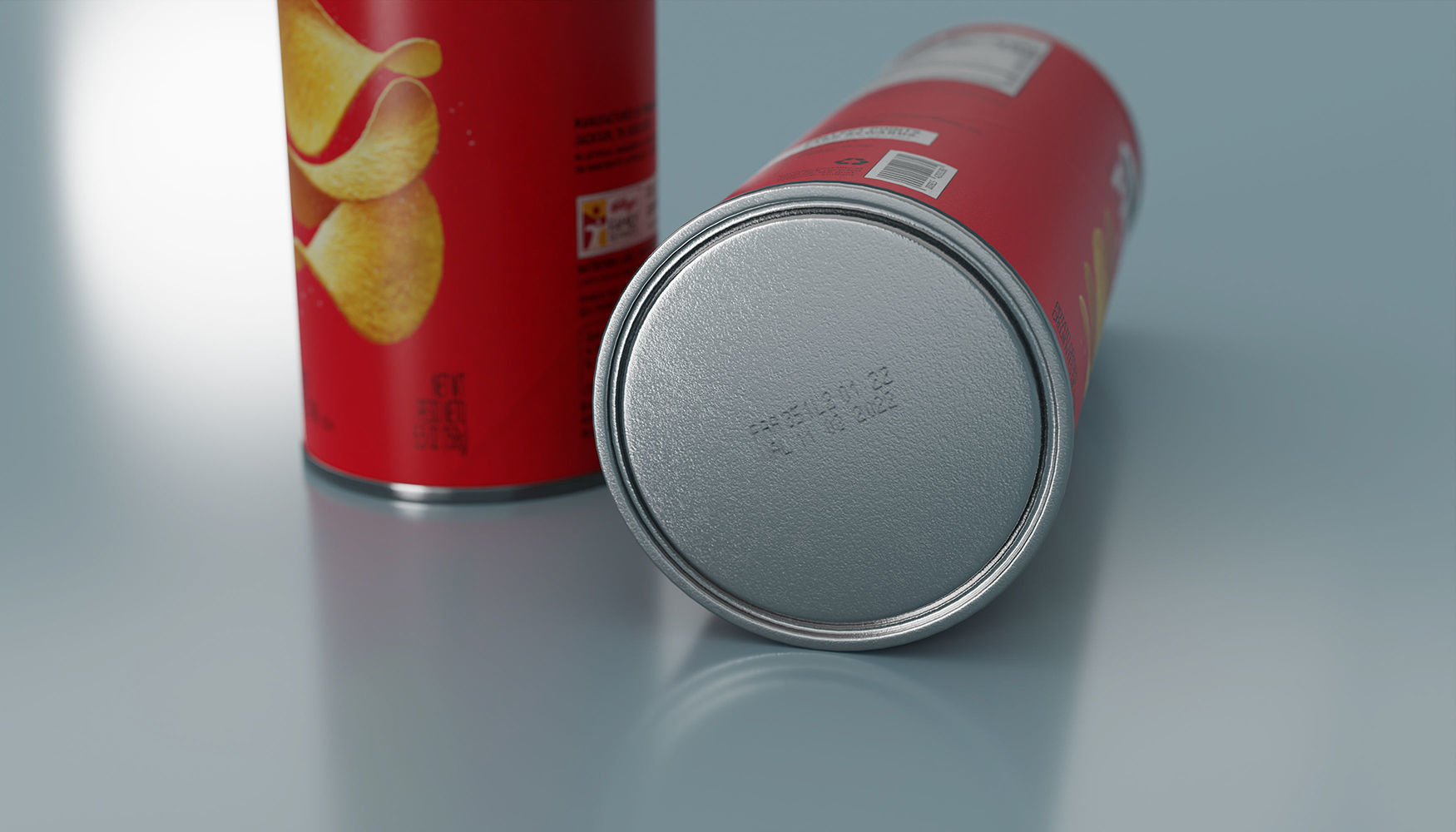 Pringles Original Low-poly 3D model_3