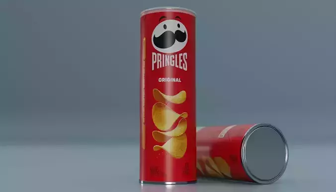 Pringles Original Low-poly 3D model