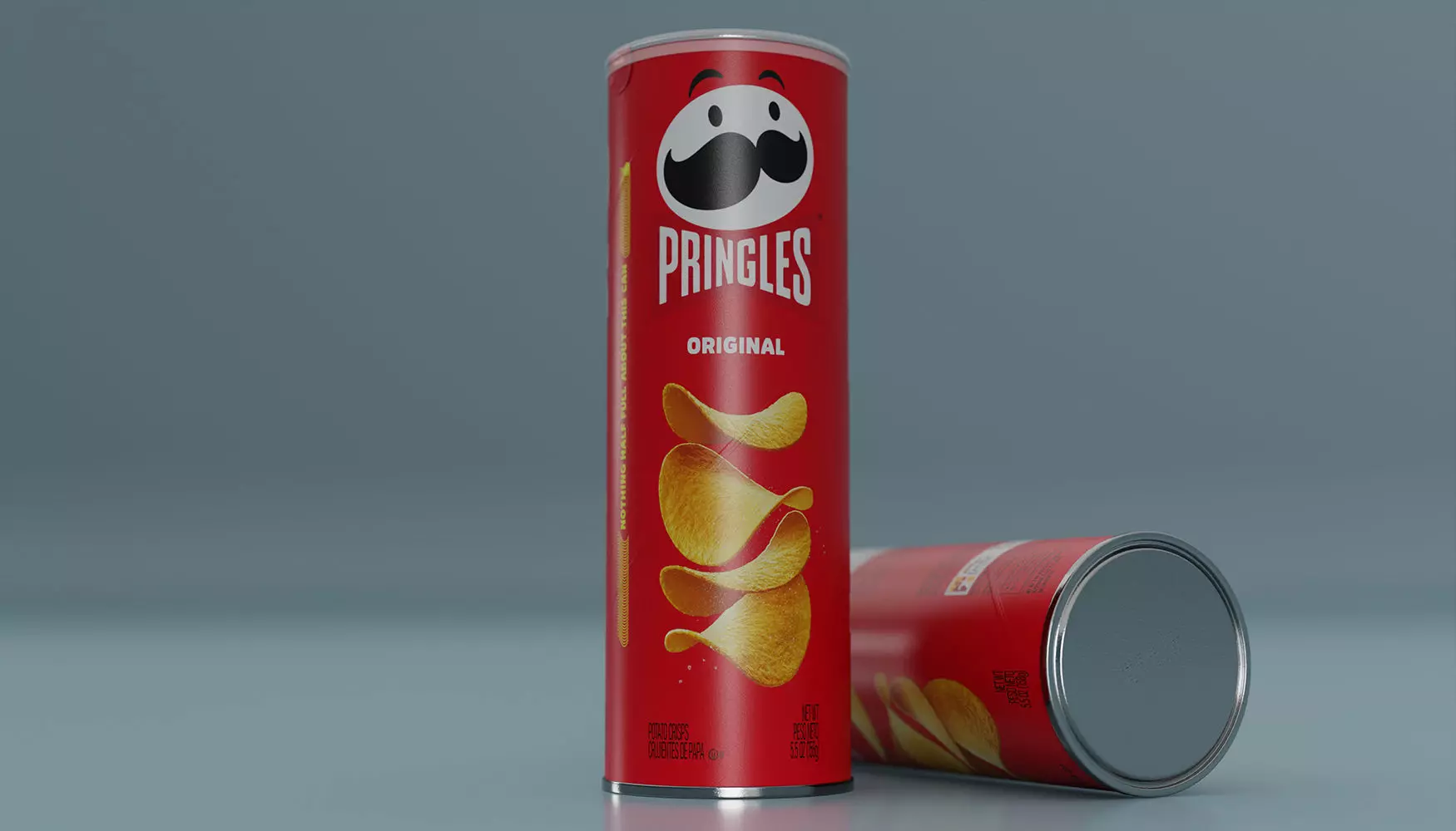 Pringles Original Low-poly 3D model_0