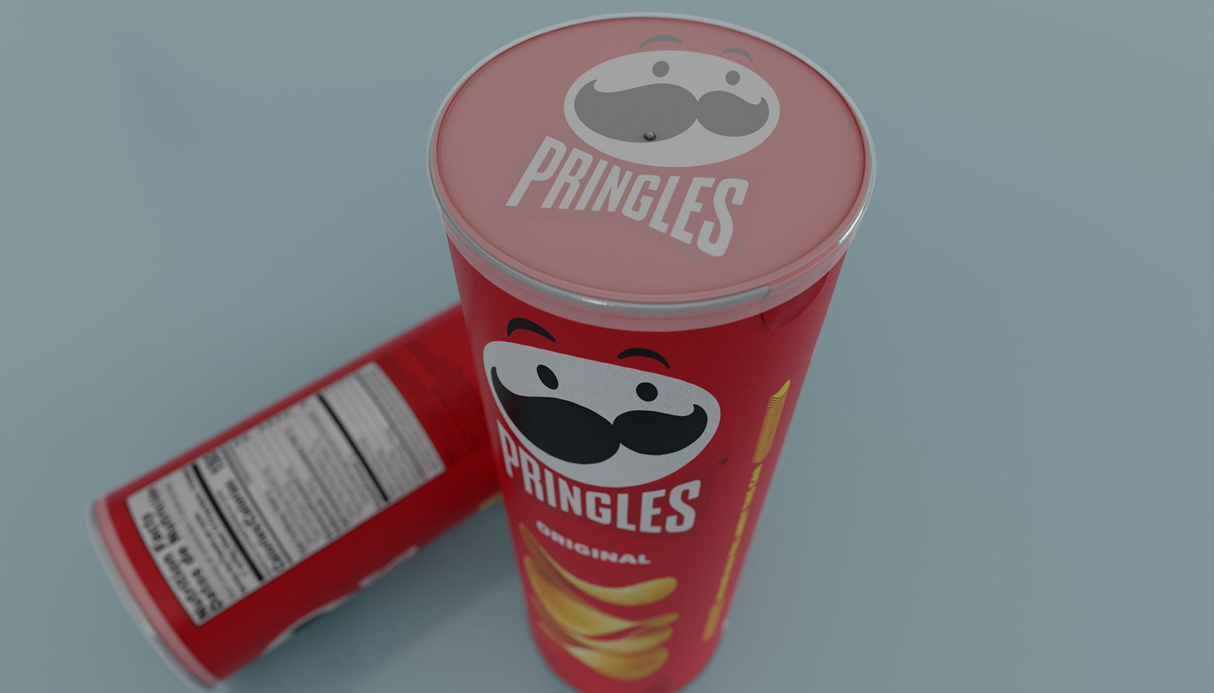 Pringles Original Low-poly 3D model_4