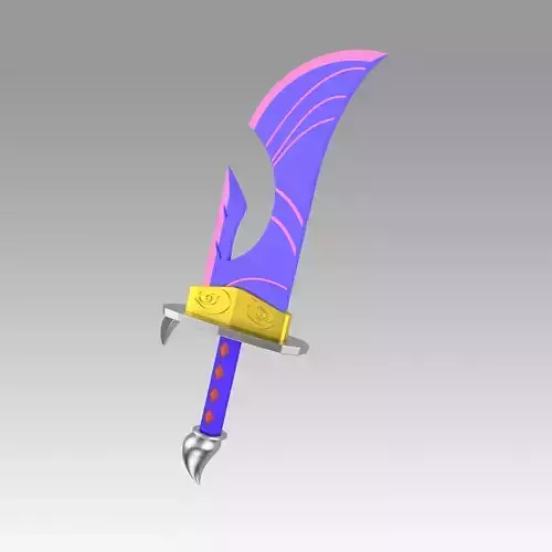 League of Legends LOL Spirit Blossom Riven Cosplay Weapon Prop 3D print model
