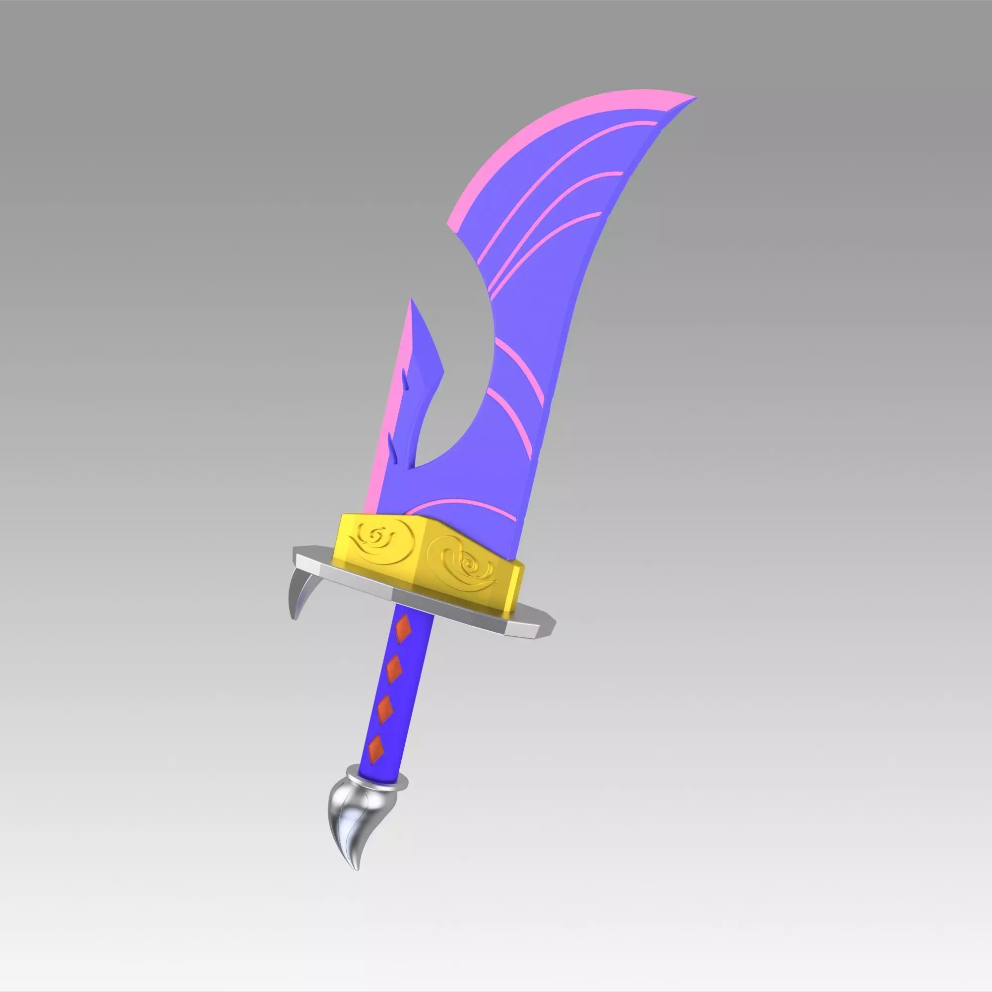 League of Legends LOL Spirit Blossom Riven Cosplay Weapon Prop 3D print model_0