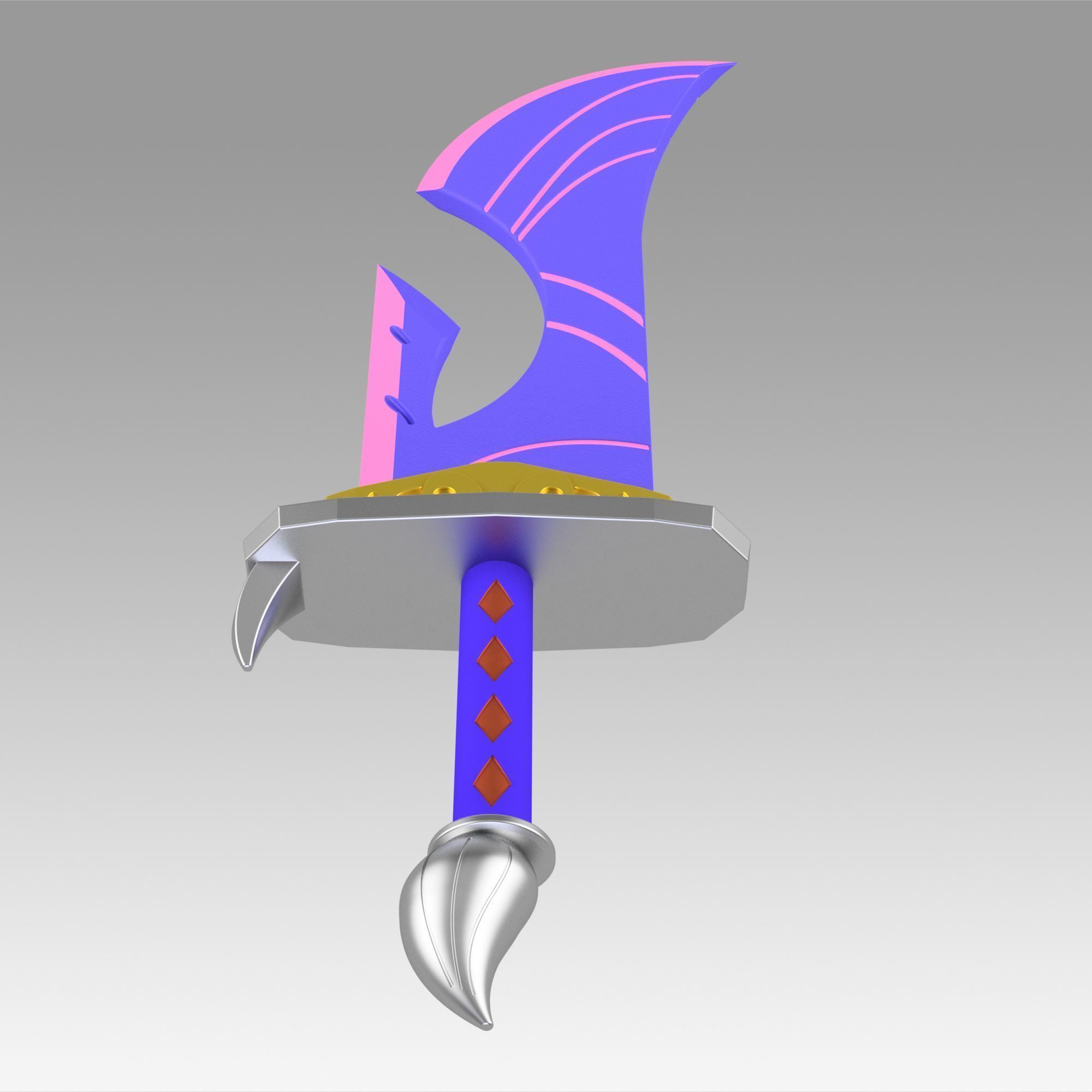 League of Legends LOL Spirit Blossom Riven Cosplay Weapon Prop 3D print model_8