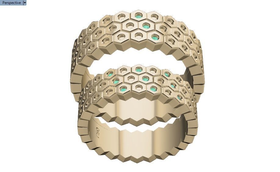 ring set 23 collection1 3D print model_26