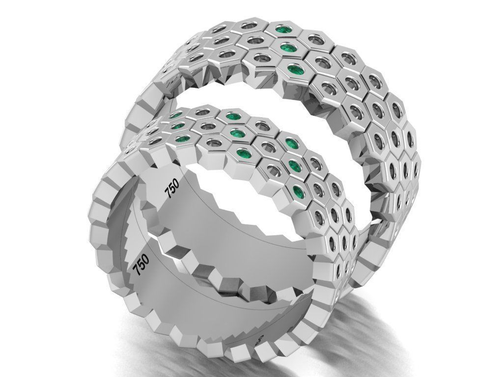 ring set 23 collection1 3D print model_25