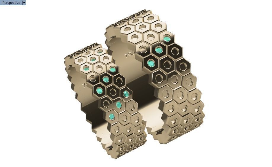 ring set 23 collection1 3D print model_29