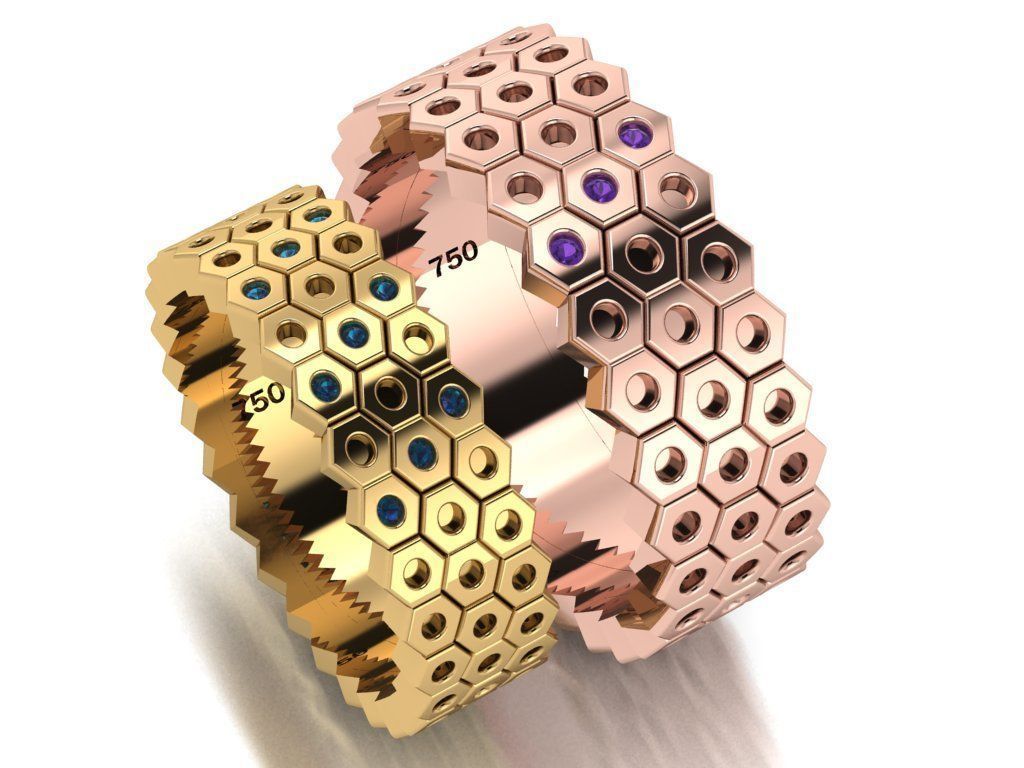 ring set 23 collection1 3D print model_11