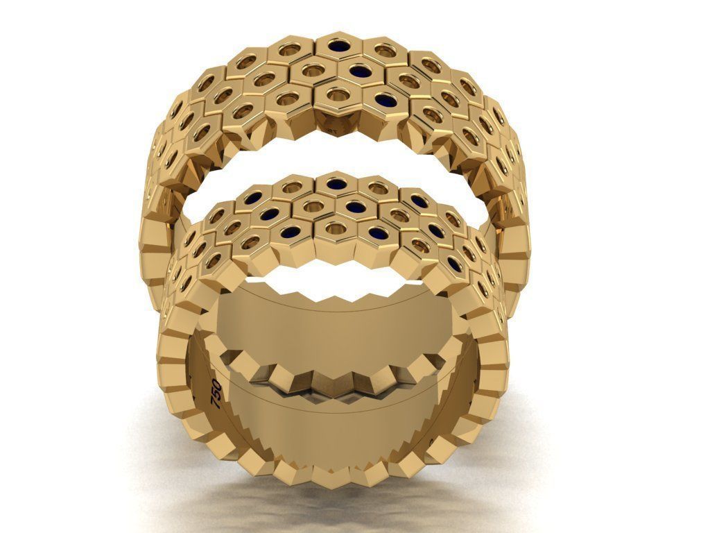 ring set 23 collection1 3D print model_4