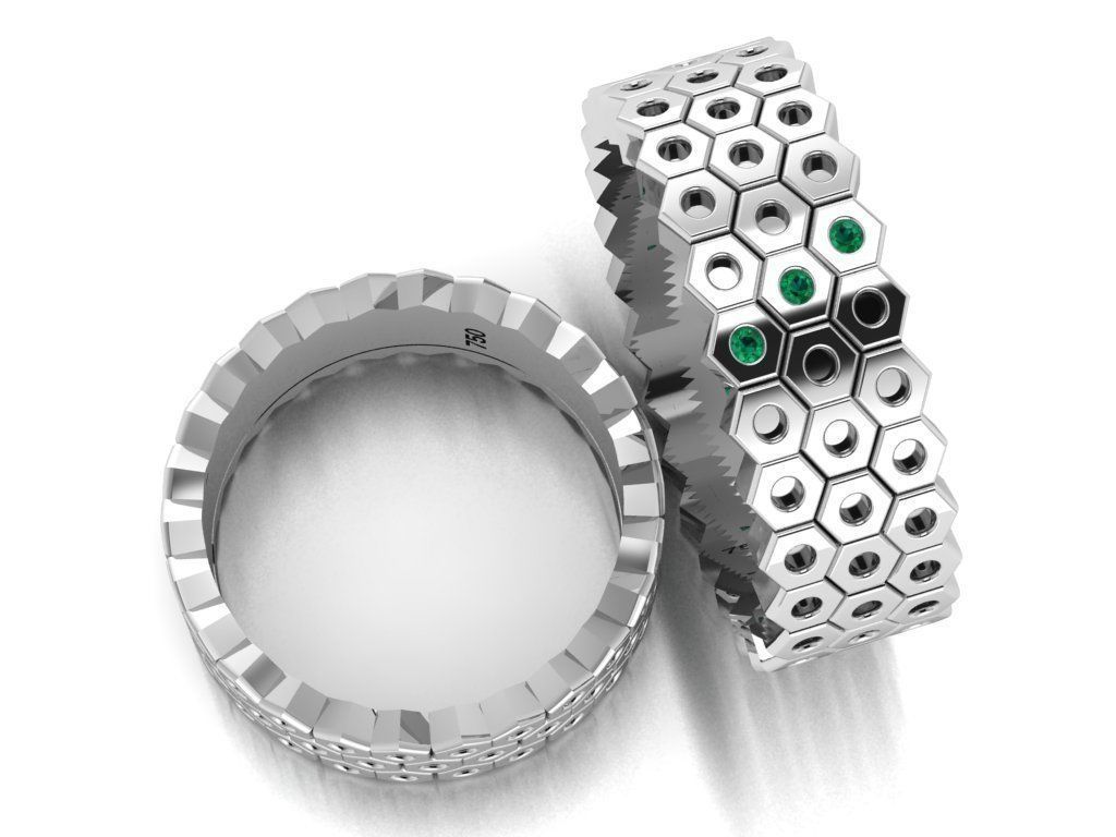 ring set 23 collection1 3D print model_7