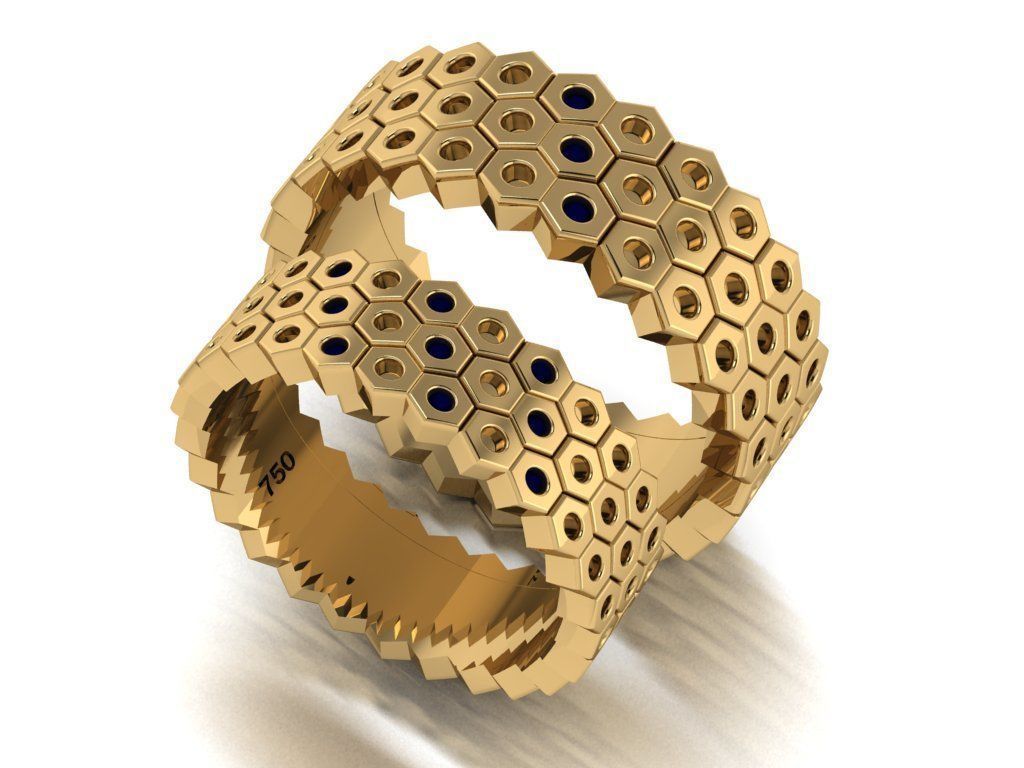 ring set 23 collection1 3D print model_5