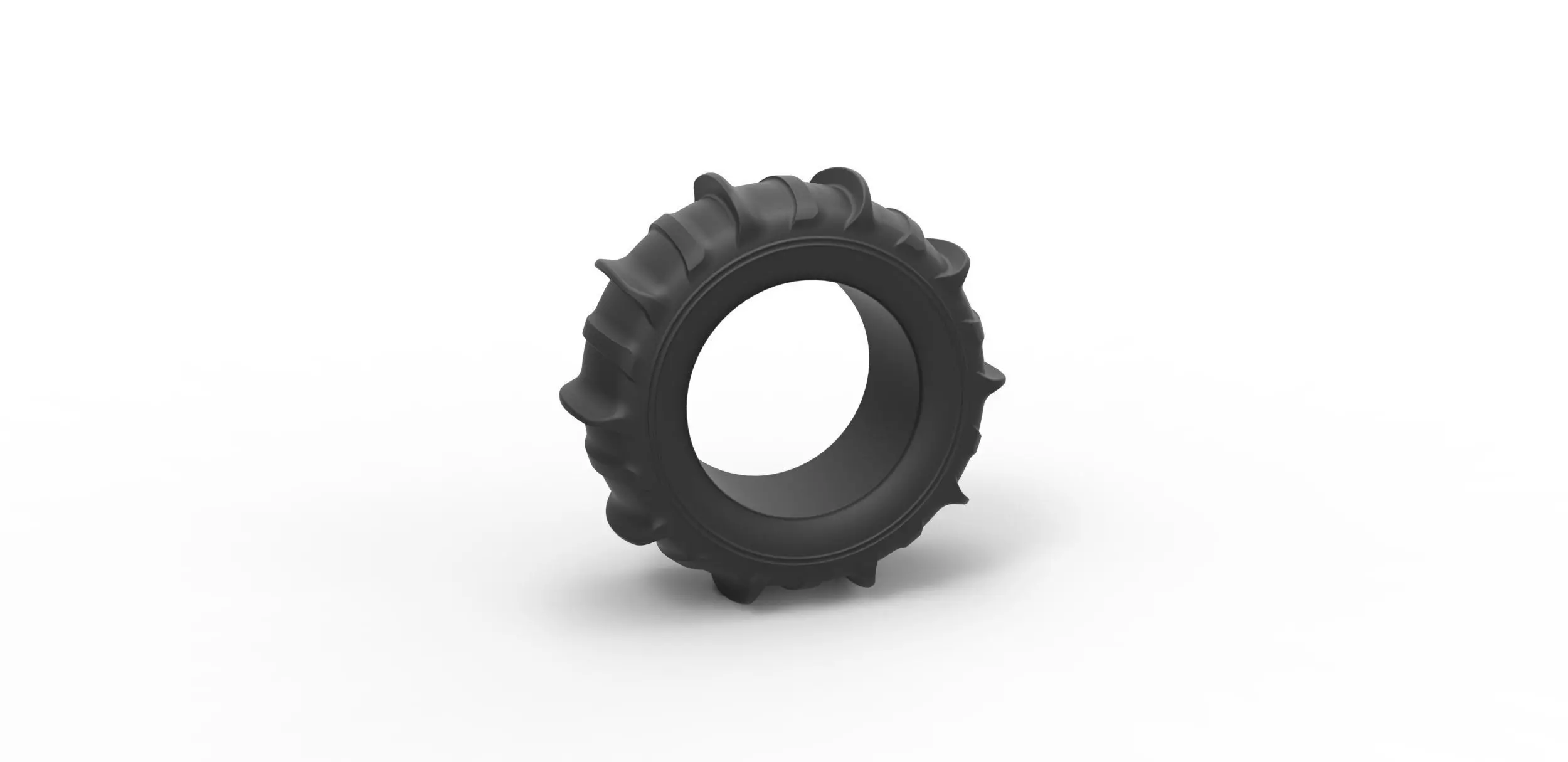 Dune buggy rear tire 4 Scale 1 to 10 3D print model