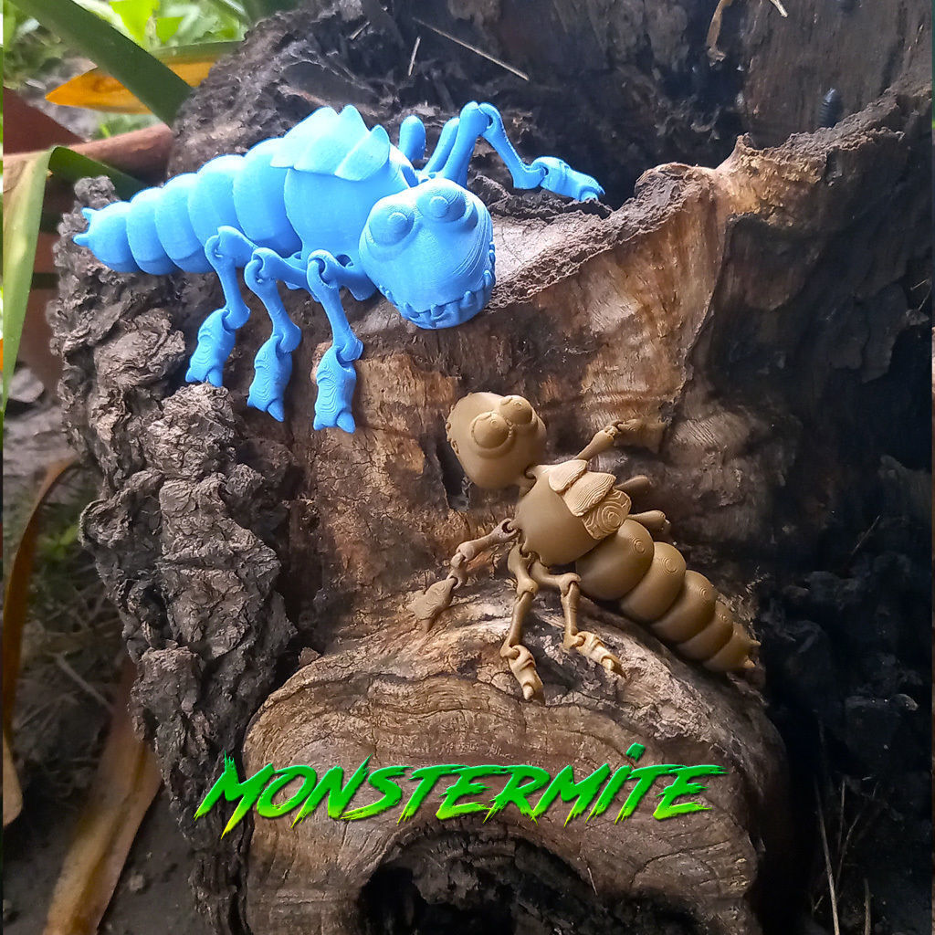 Monstermite articulated 3D print model_4