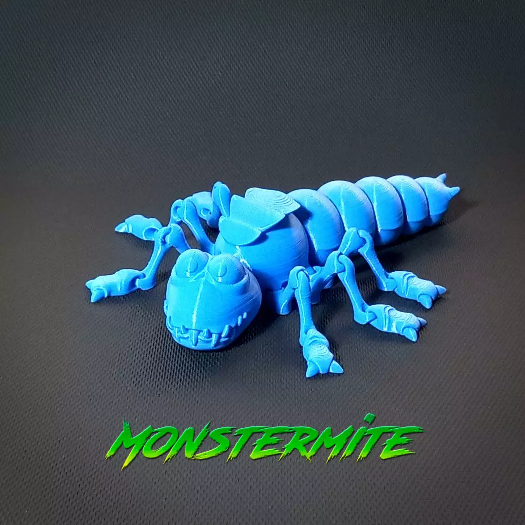 Monstermite articulated 3D print model_0