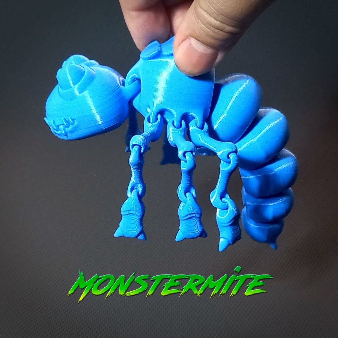 Monstermite articulated 3D print model_1