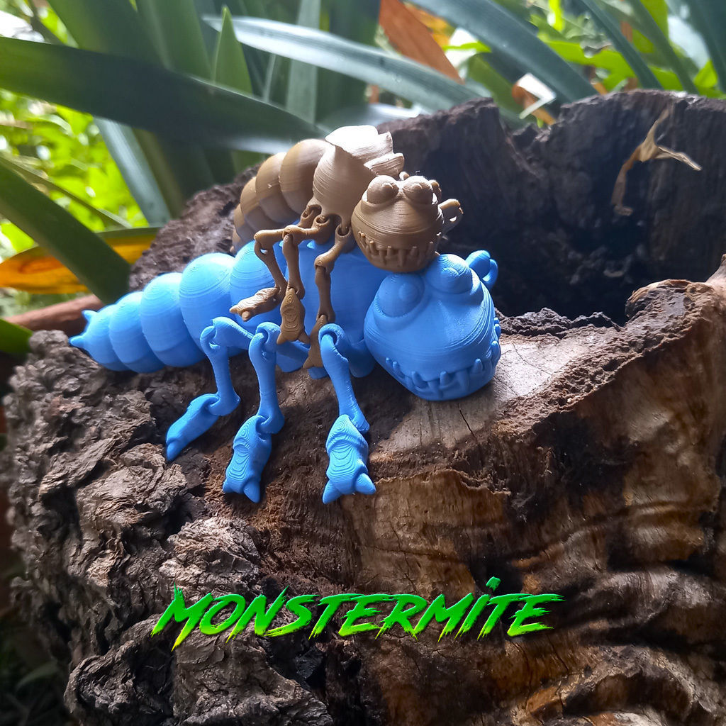 Monstermite articulated 3D print model_3