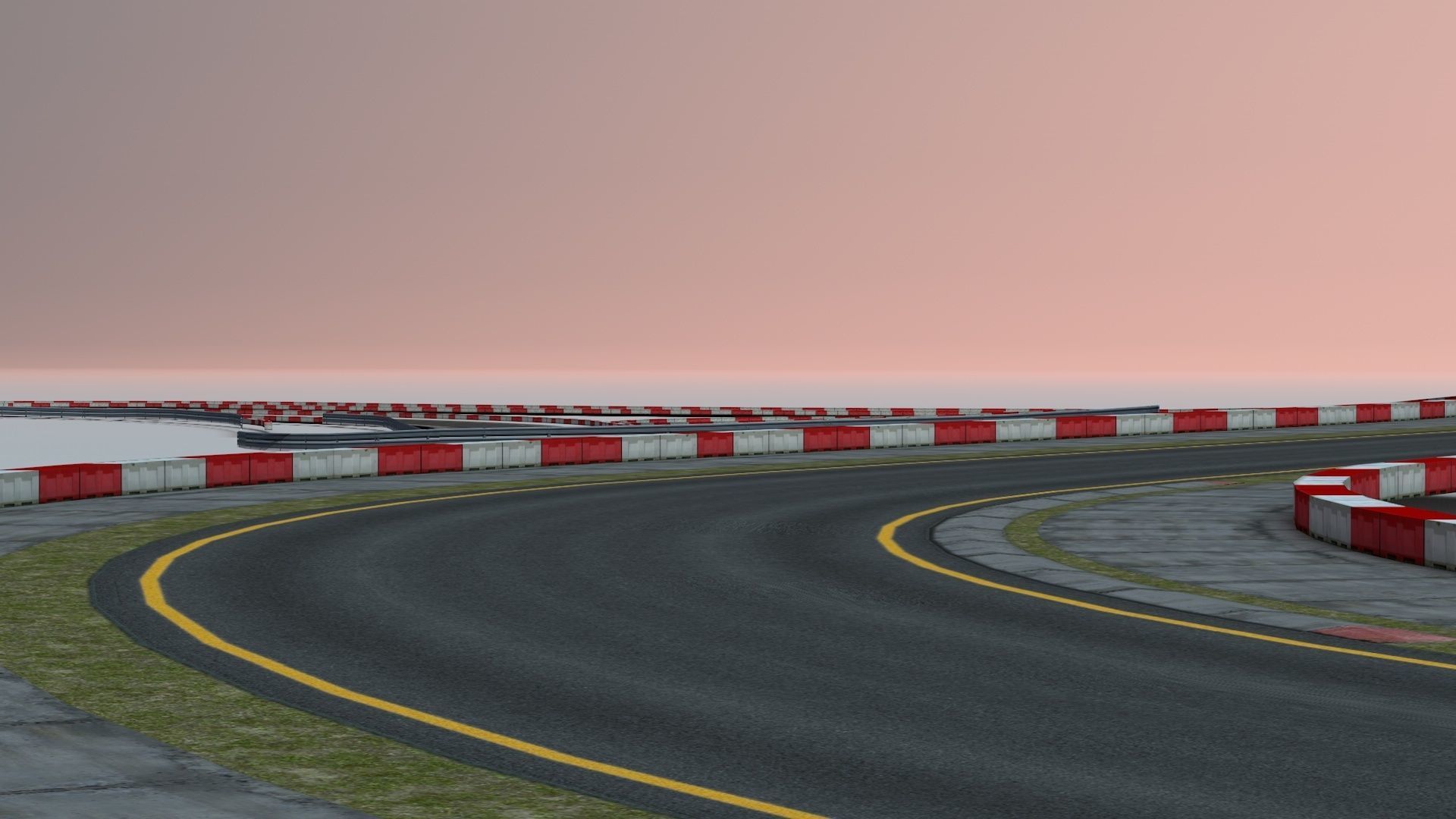 Race Track Off Road Low-poly 3D model_2