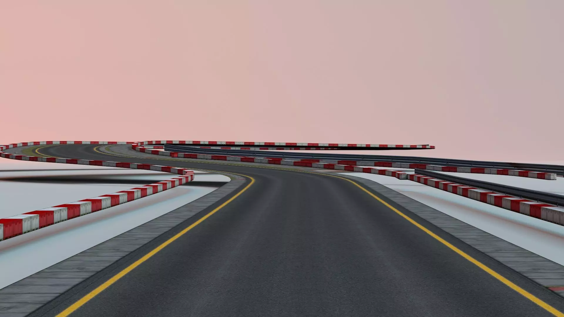 Race Track Off Road Low-poly 3D model_0