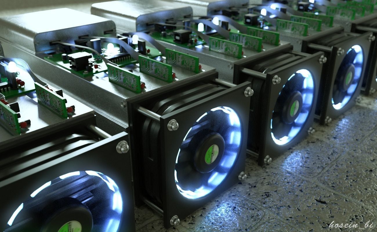 Antminer Cryptocurrency Mining Hardware - S9j 3D model_2