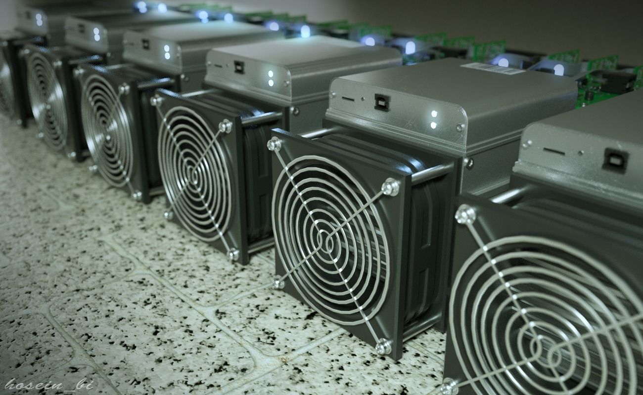 Antminer Cryptocurrency Mining Hardware - S9j 3D model_1
