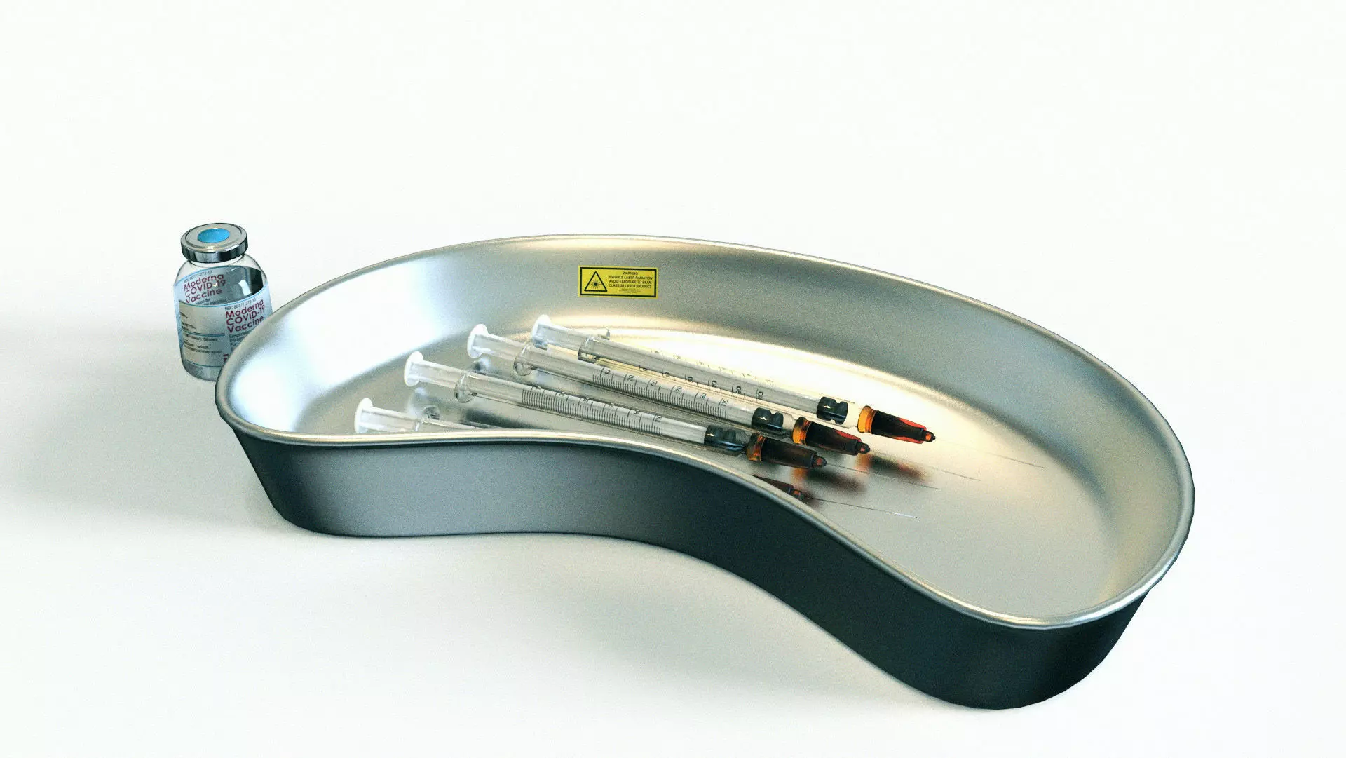 Syringe covid-19 Vaccine 3D model