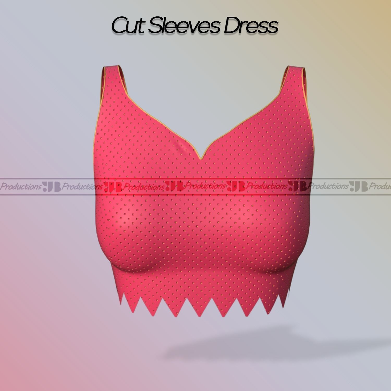 Indian wedding dress 3D model_4