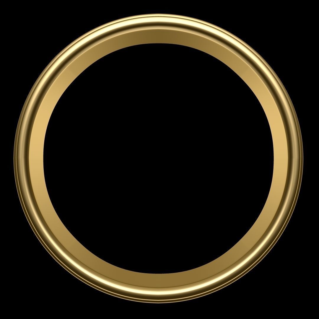 Crown golden 3D model_4