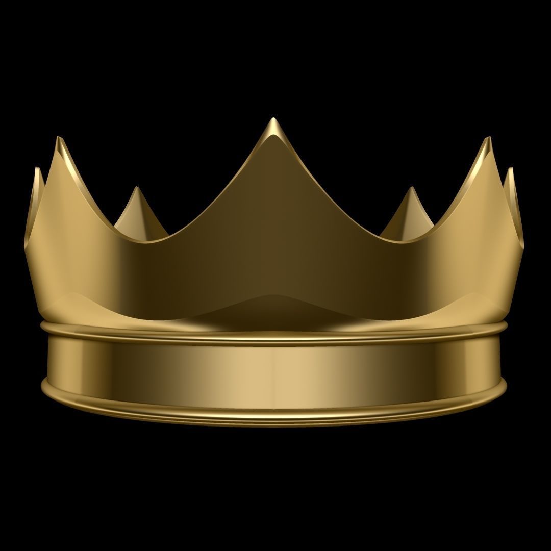 Crown golden 3D model_1