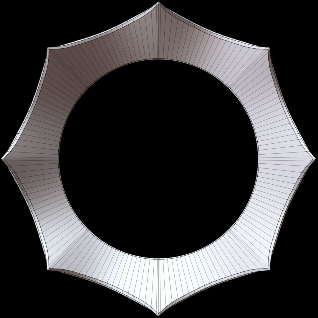 Crown golden 3D model_9